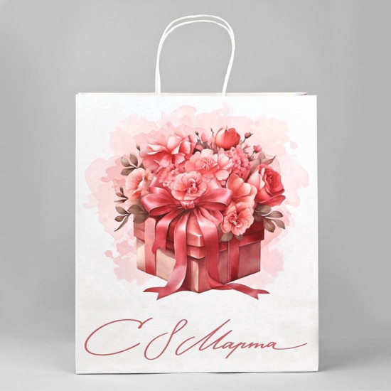 Пакет подарочный «С 8 марта»