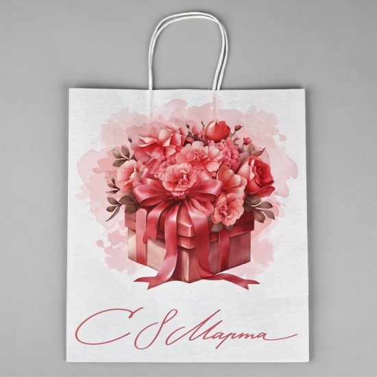 Пакет подарочный «С 8 марта»