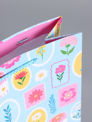 Пакет подарочный «Цветы в рамке» - Фото 4