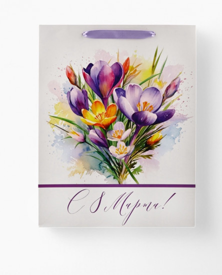 Пакет подарочный «8 марта»