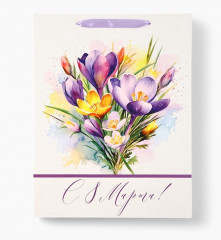 Пакет подарочный «8 марта» - Фото 3