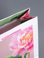 Пакет подарочный «Букет пионов» - Фото 4