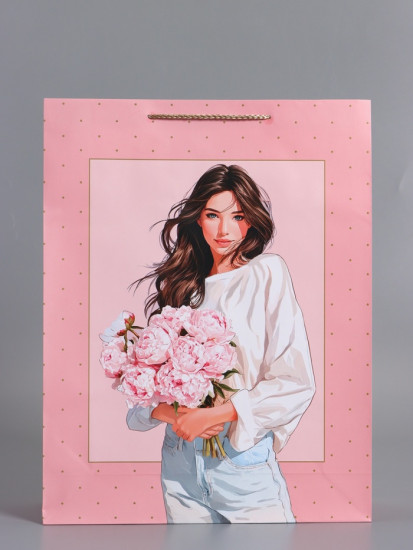 Пакет подарочный «Букет радости»