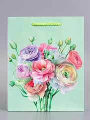 Пакет подарочный «Весенний букет» - Фото 1