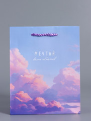 Пакет подарочный «Мечтай выше облаков» - Фото 1