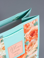 Пакет подарочный «Цвети каждый день» - Фото 4