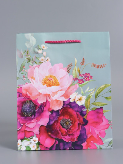 Пакет подарочный «Цветочный комплимент»