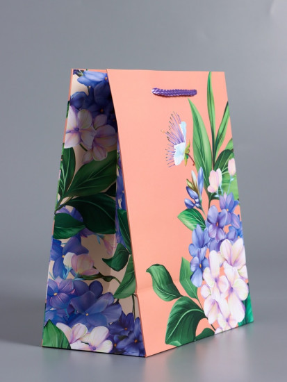 Пакет подарочный «Цветы эмоций»