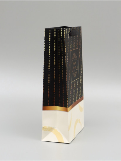 Пакет подарочный под две бутылки