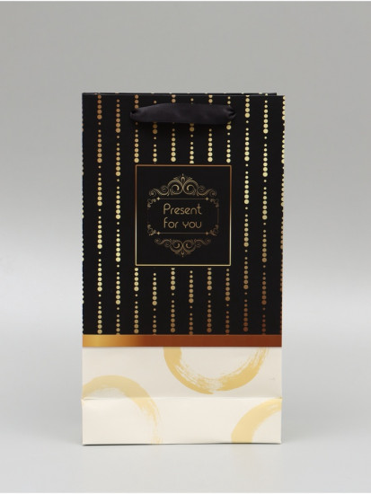 Пакет подарочный под две бутылки