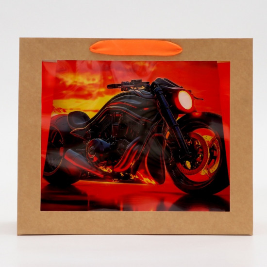 Пакет подарочный с окном