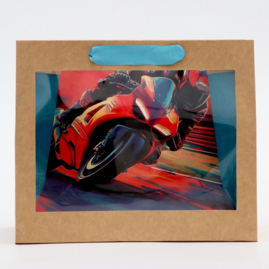 Пакет подарочный с окном