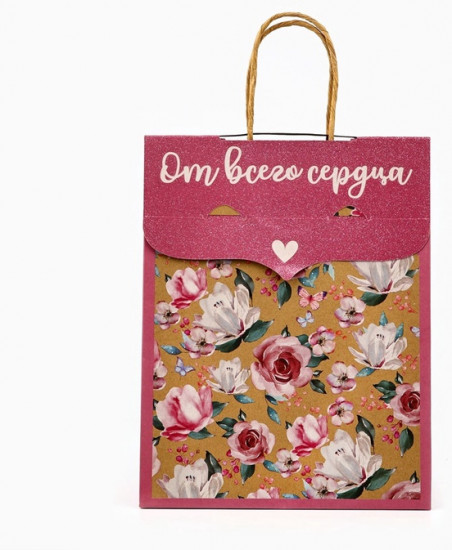 Пакет с клапаном «Цветы»