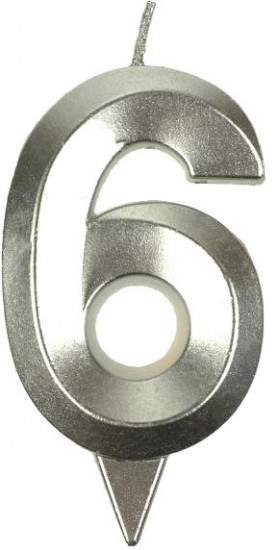 Свеча для торта «Цифра 6»