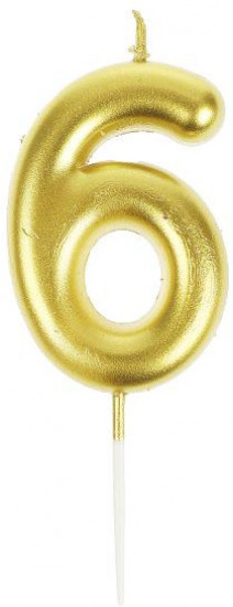 Свеча для торта «Цифра 6»