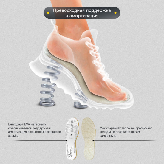 Стельки для обуви зимние