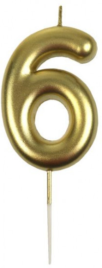 Свеча для торта «Цифра 6»
