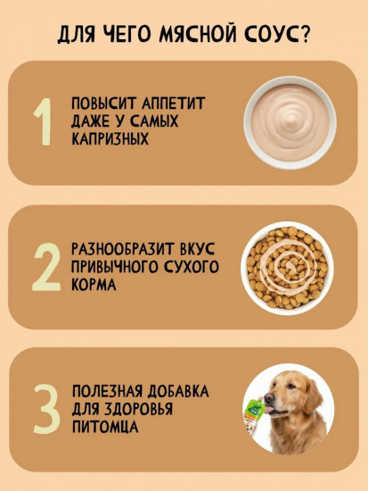 Лакомство для собак «Соус мясной с индейкой»