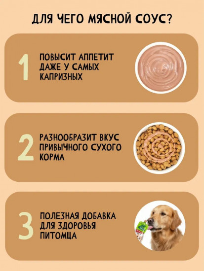 Лакомство для собак «Соус мясной с говядиной»