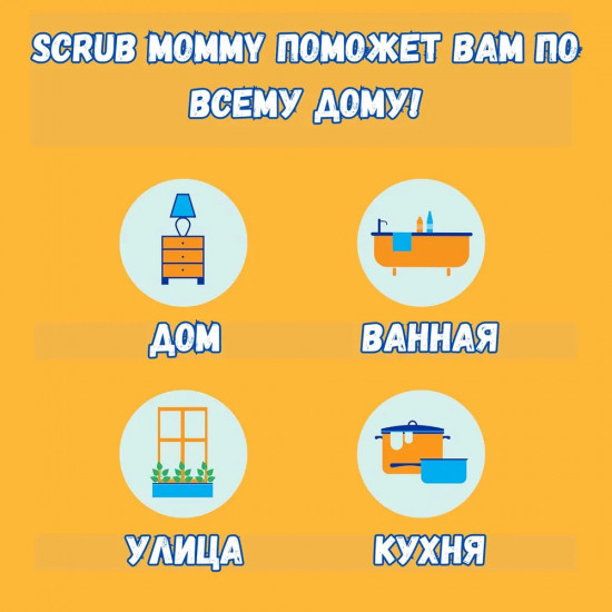 Набор губок «Scrub Mommy Power Flower»