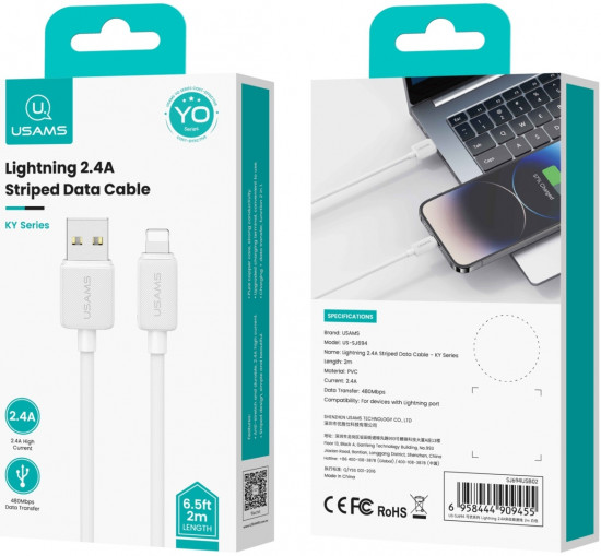 Кабель Usams US-SJ694 KY Series Lightning