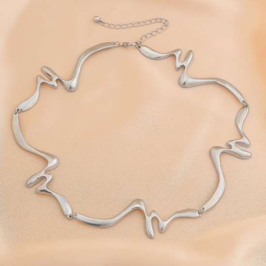 Цепочка женская волнообразная с регулируемой длиной