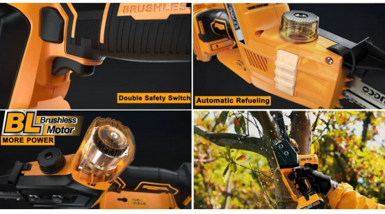 Цепная аккумуляторная мини-пила