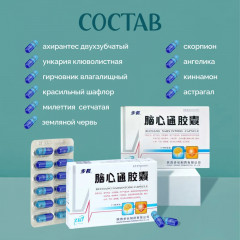 Бучанские капсулы для профилактики инсульта и ишемии «Buchang Naoxintong Capsul» - Фото 3
