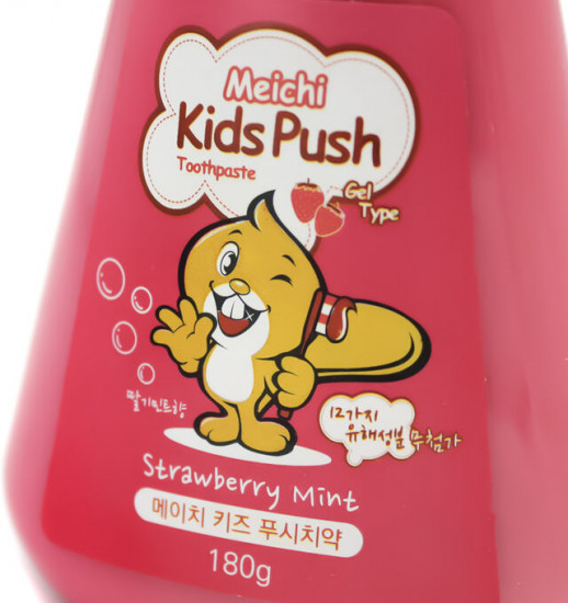 Зубная паста «Meichi Kids Push Strawberry Mint»