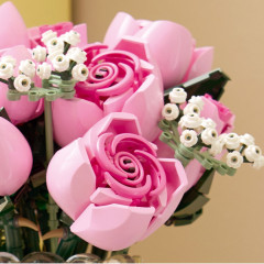 Конструктор Botanicals 10374 Букет розовых роз. Bouquet of Pink Roses - Фото 10