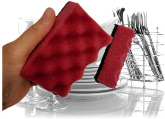 Набор губок для мытья посуды с абразивом «Sponge Scourers»