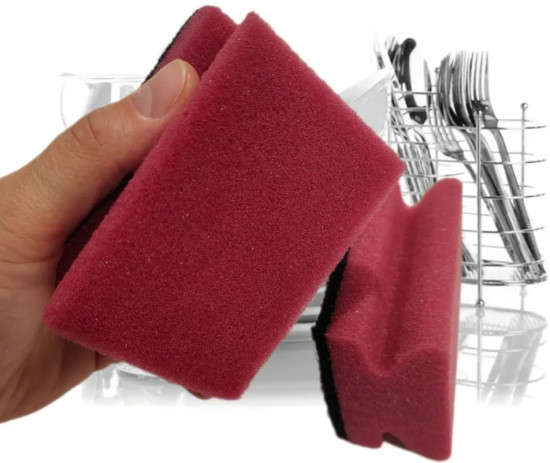 Набор губок для мытья посуды профильных с абразивом «Sponge Scourers»