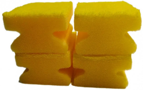 Набор губок для мытья посуды профильных с полимером «Sponge Scourers»
