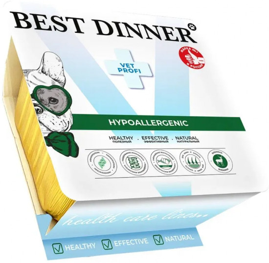 Паштет для собак с олениной при пищевой аллергии «Hypoallergenic»