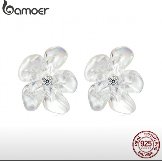 Серебряные серьги «Fresh flower»