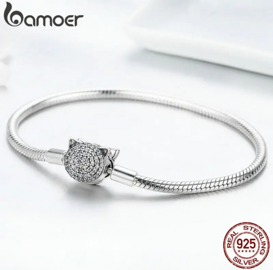 Серебряный браслет для шармов