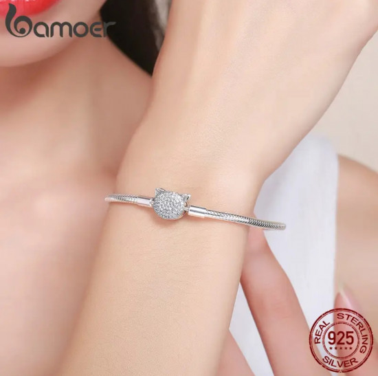 Серебряный браслет для шармов