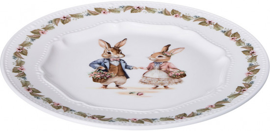 Тарелка закусочная «Rabbits family»