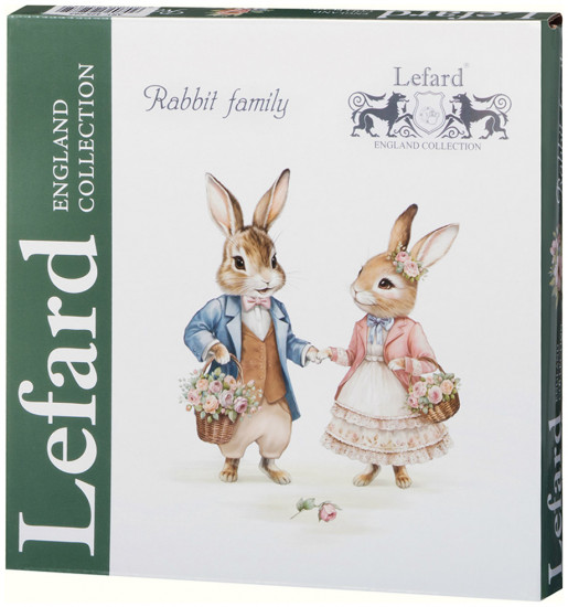 Тарелка закусочная «Rabbits family»