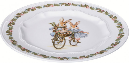 Тарелка закусочная «Rabbits family»