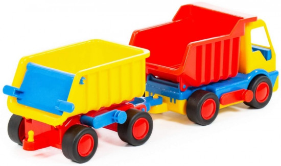 Автомобиль-самосвал с прицепом