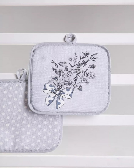 Набор прихваток «Букет и горошек»