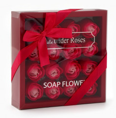 Подарочный набор мыльных роз в коробке - Фото 2