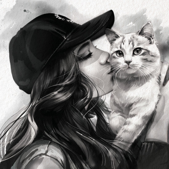 Алмазная мозаика «Поцелуй»