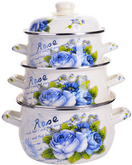 Набор кастрюль с крышкой «Эмаль» - Фото 1