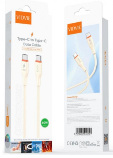 Кабель Vidvie USB TypeC (M)