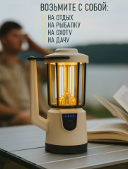 Фонарь кемпинговый с аккумулятором - Фото 5