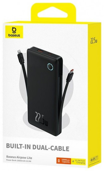 Внешний аккумулятор Baseus Airpow Lite P10067501123-00