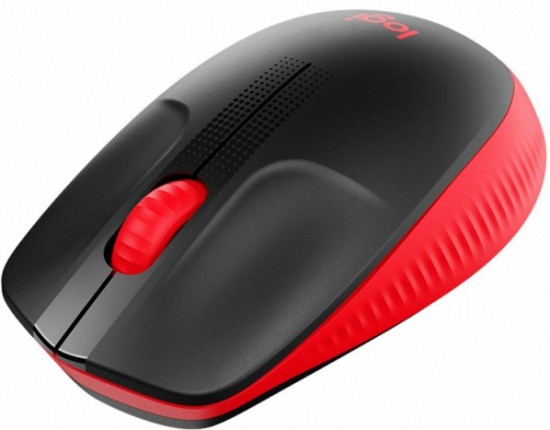 Мышь беспроводная полноразмерная Logitech M190 Red