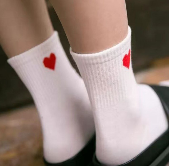 Носки с сердечком